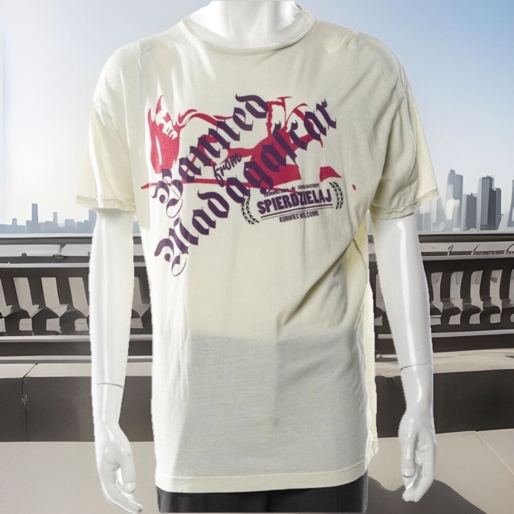 BIG & TALL 55DSLGraphic Print TShirt XXL Beige GUC